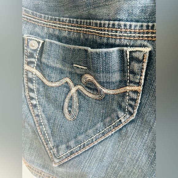 Guess Medium/Dark Blue Denim Short Shorts - Picture 11 of 15